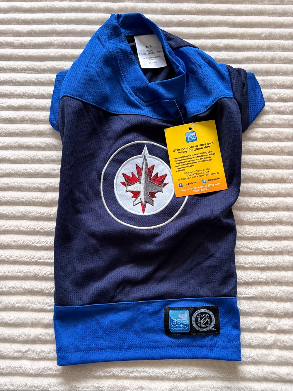 Winnipeg Jets Kids Navy & Royal Blue Pet Jersey